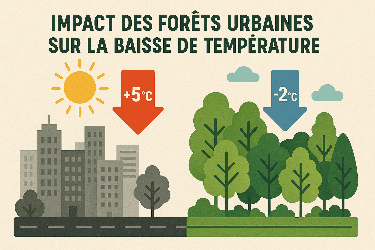 micro-forêt / forêt urbaine et chaleur