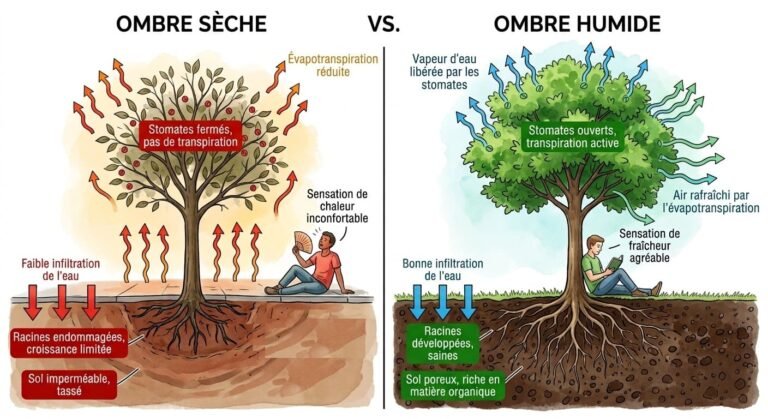 ombre sèche / humide